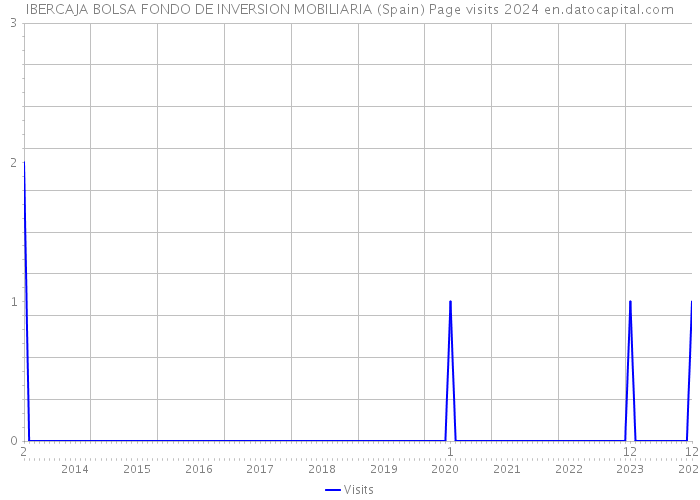 IBERCAJA BOLSA FONDO DE INVERSION MOBILIARIA (Spain) Page visits 2024 
