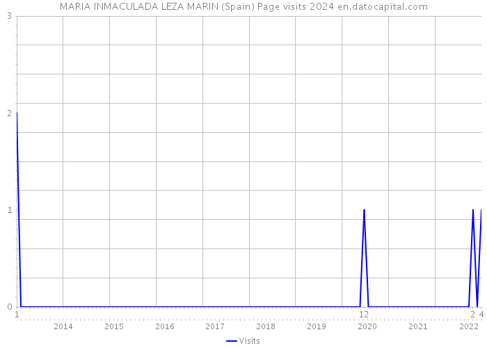 MARIA INMACULADA LEZA MARIN (Spain) Page visits 2024 