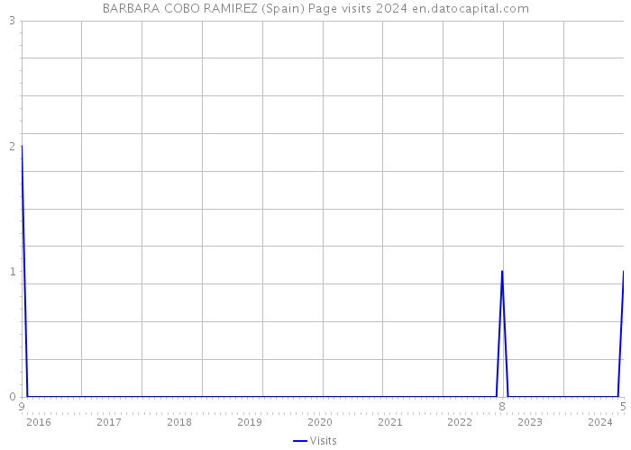 BARBARA COBO RAMIREZ (Spain) Page visits 2024 