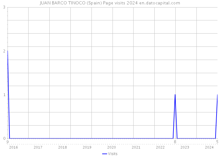 JUAN BARCO TINOCO (Spain) Page visits 2024 