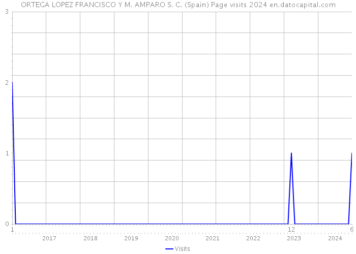 ORTEGA LOPEZ FRANCISCO Y M. AMPARO S. C. (Spain) Page visits 2024 