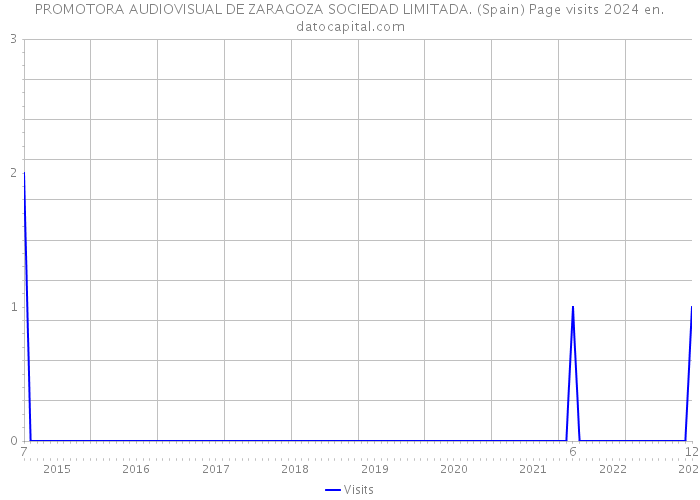 PROMOTORA AUDIOVISUAL DE ZARAGOZA SOCIEDAD LIMITADA. (Spain) Page visits 2024 