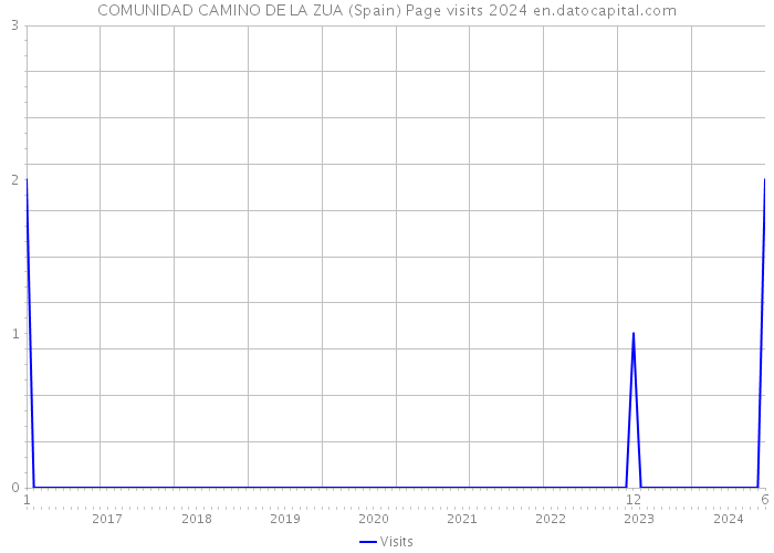 COMUNIDAD CAMINO DE LA ZUA (Spain) Page visits 2024 