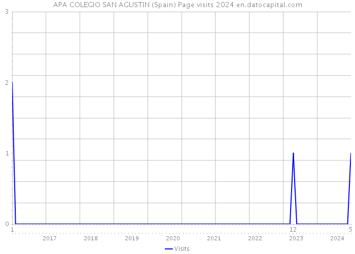 APA COLEGIO SAN AGUSTIN (Spain) Page visits 2024 