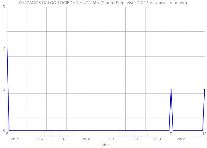 CALZADOS GALGO SOCIEDAD ANONIMA (Spain) Page visits 2024 