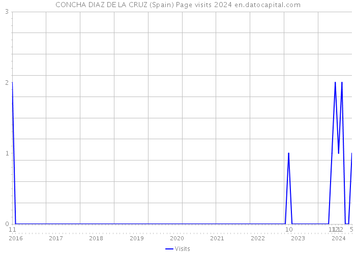 CONCHA DIAZ DE LA CRUZ (Spain) Page visits 2024 