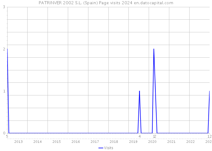 PATRINVER 2002 S.L. (Spain) Page visits 2024 