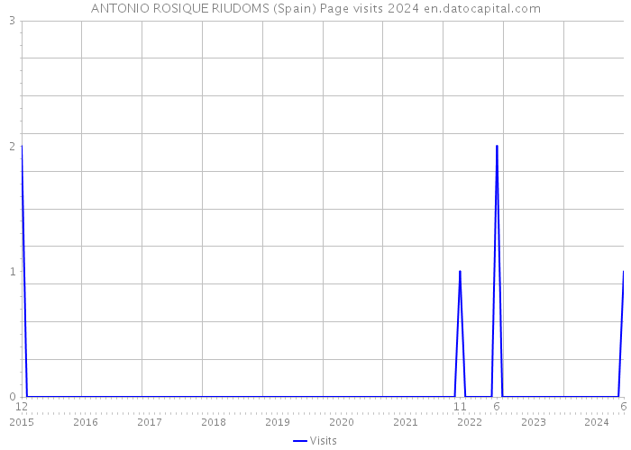 ANTONIO ROSIQUE RIUDOMS (Spain) Page visits 2024 