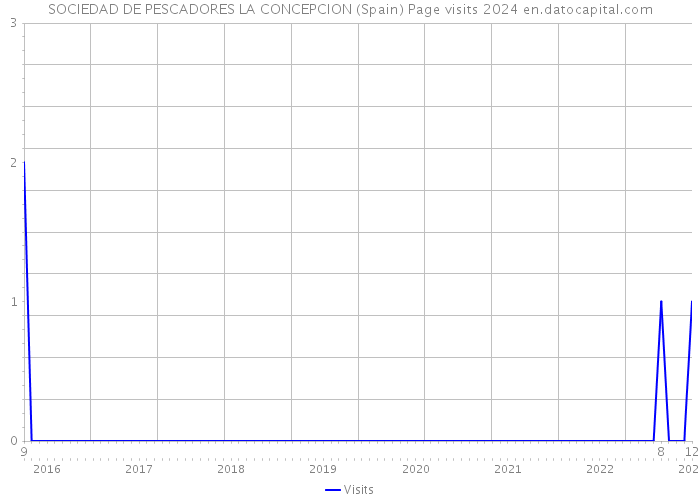 SOCIEDAD DE PESCADORES LA CONCEPCION (Spain) Page visits 2024 