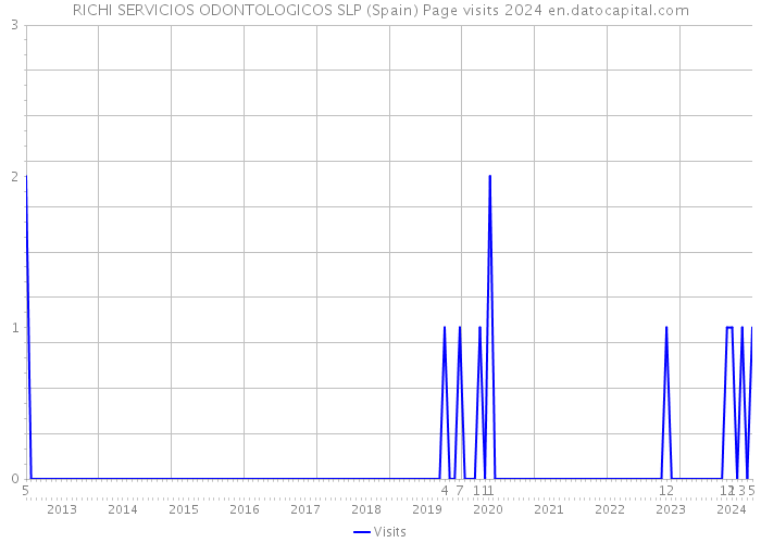 RICHI SERVICIOS ODONTOLOGICOS SLP (Spain) Page visits 2024 