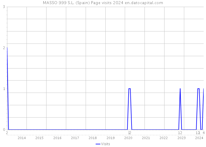 MASSO 999 S.L. (Spain) Page visits 2024 