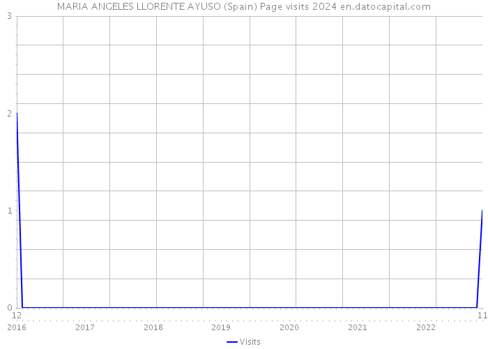 MARIA ANGELES LLORENTE AYUSO (Spain) Page visits 2024 