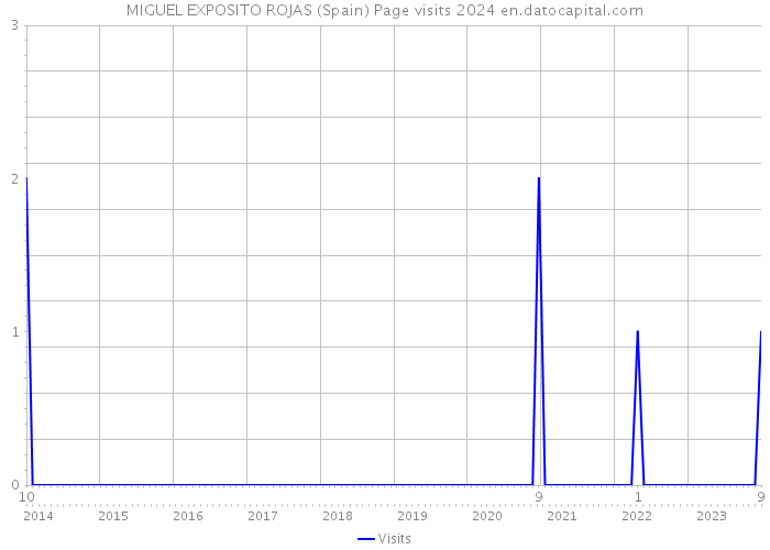 MIGUEL EXPOSITO ROJAS (Spain) Page visits 2024 