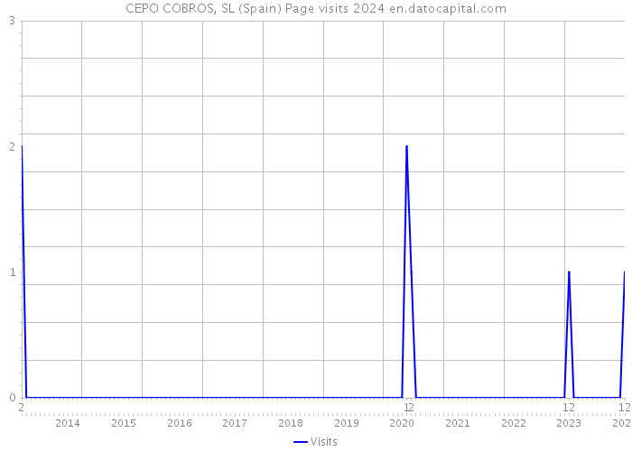 CEPO COBROS, SL (Spain) Page visits 2024 
