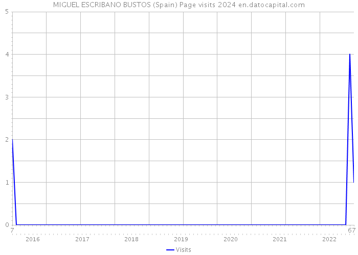 MIGUEL ESCRIBANO BUSTOS (Spain) Page visits 2024 