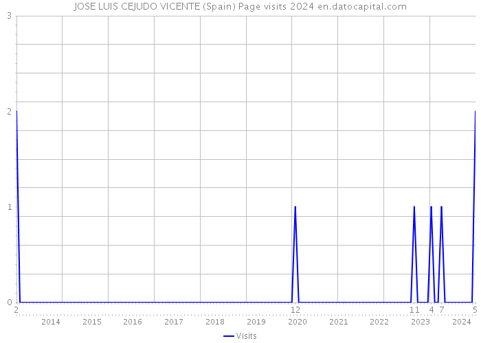 JOSE LUIS CEJUDO VICENTE (Spain) Page visits 2024 