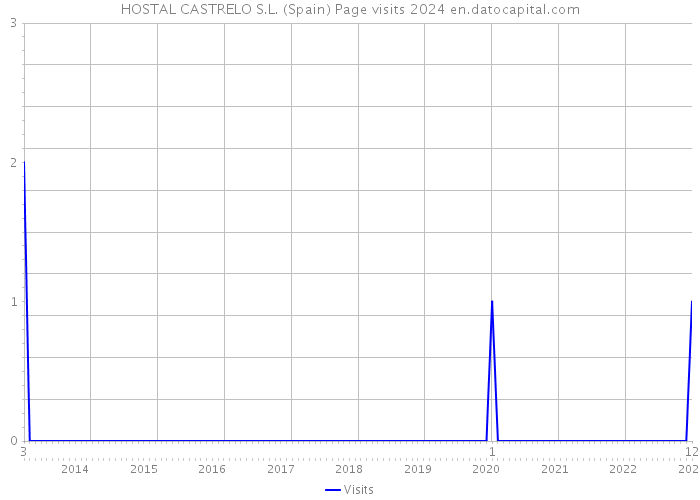 HOSTAL CASTRELO S.L. (Spain) Page visits 2024 