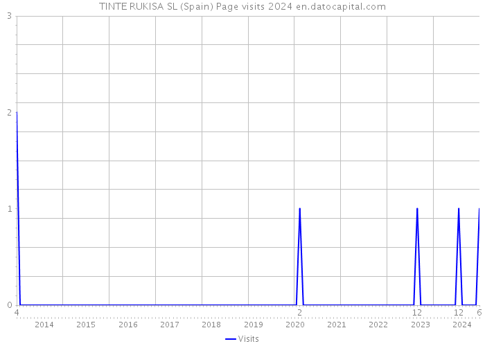 TINTE RUKISA SL (Spain) Page visits 2024 