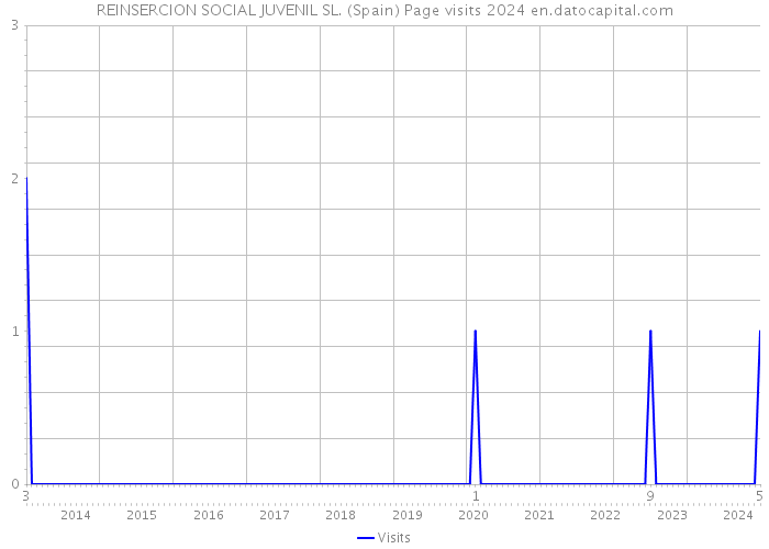REINSERCION SOCIAL JUVENIL SL. (Spain) Page visits 2024 