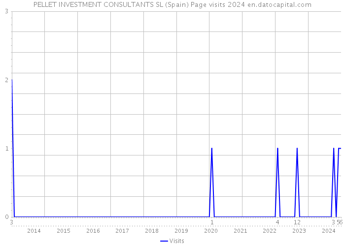 PELLET INVESTMENT CONSULTANTS SL (Spain) Page visits 2024 