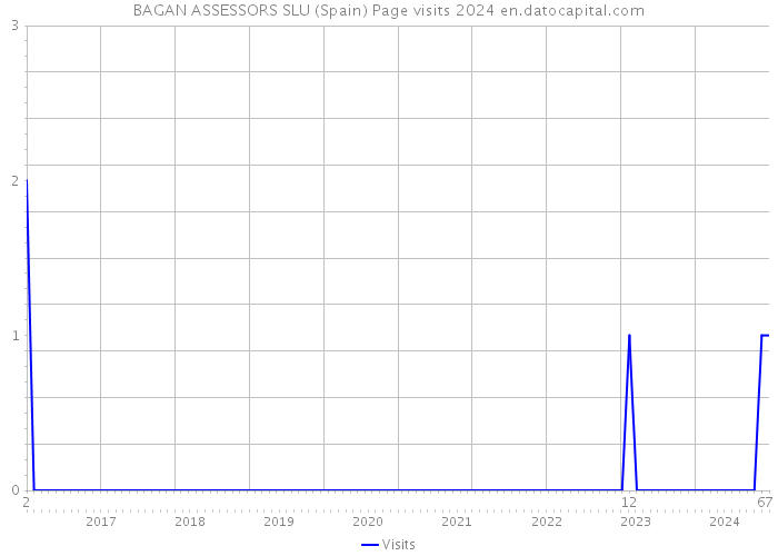 BAGAN ASSESSORS SLU (Spain) Page visits 2024 