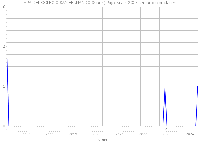 APA DEL COLEGIO SAN FERNANDO (Spain) Page visits 2024 