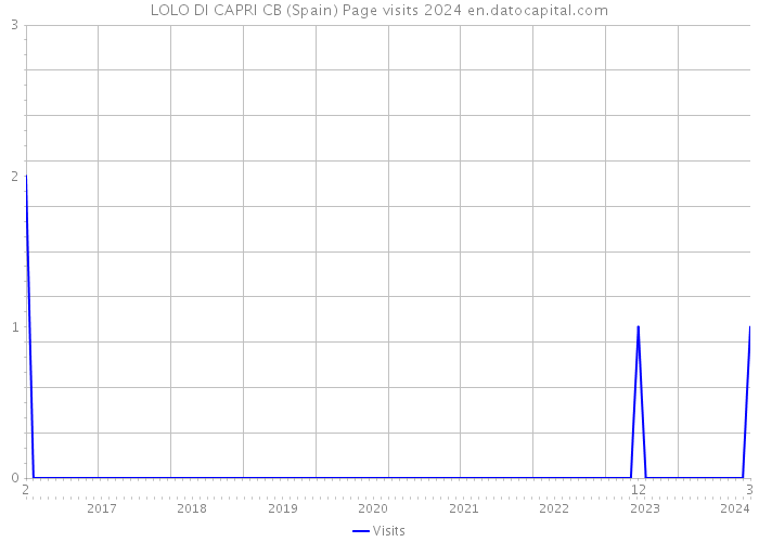LOLO DI CAPRI CB (Spain) Page visits 2024 