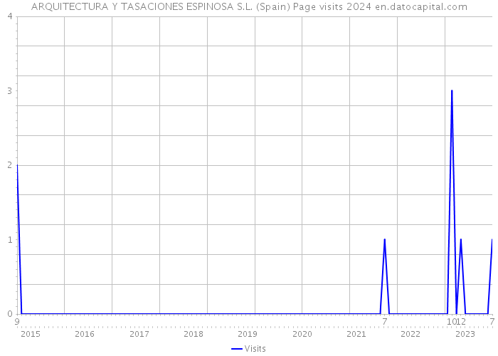 ARQUITECTURA Y TASACIONES ESPINOSA S.L. (Spain) Page visits 2024 