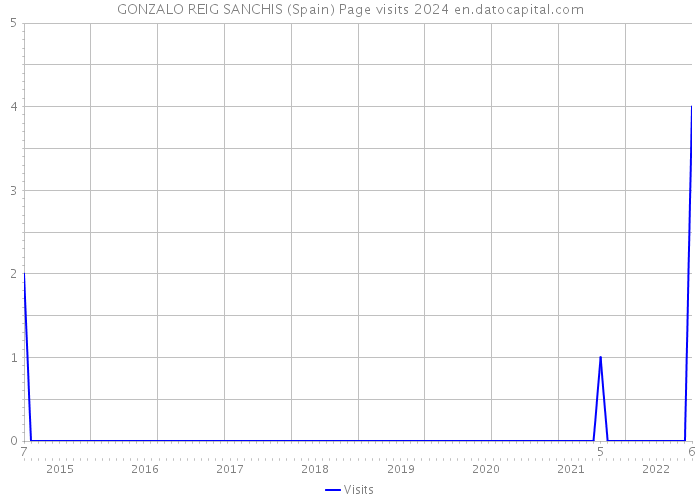 GONZALO REIG SANCHIS (Spain) Page visits 2024 