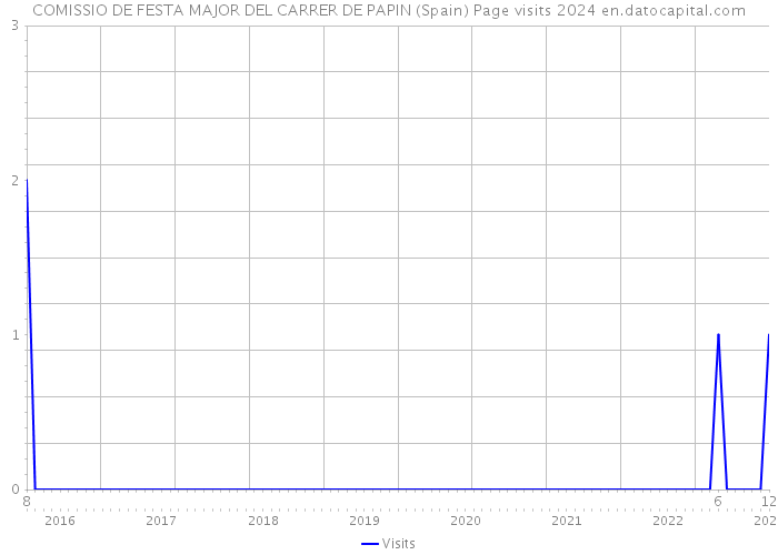 COMISSIO DE FESTA MAJOR DEL CARRER DE PAPIN (Spain) Page visits 2024 