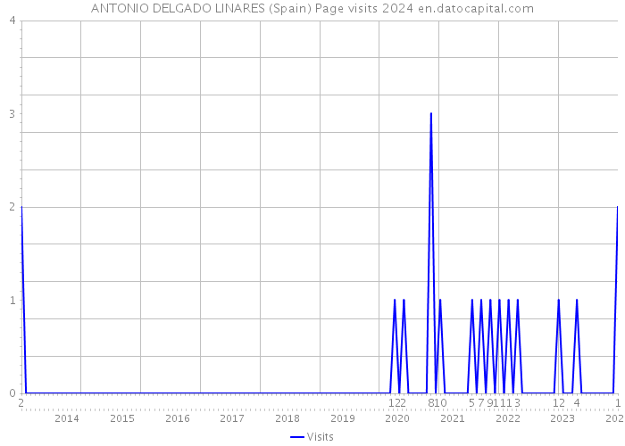 ANTONIO DELGADO LINARES (Spain) Page visits 2024 