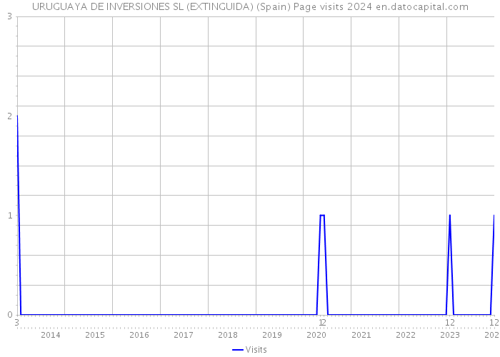 URUGUAYA DE INVERSIONES SL (EXTINGUIDA) (Spain) Page visits 2024 
