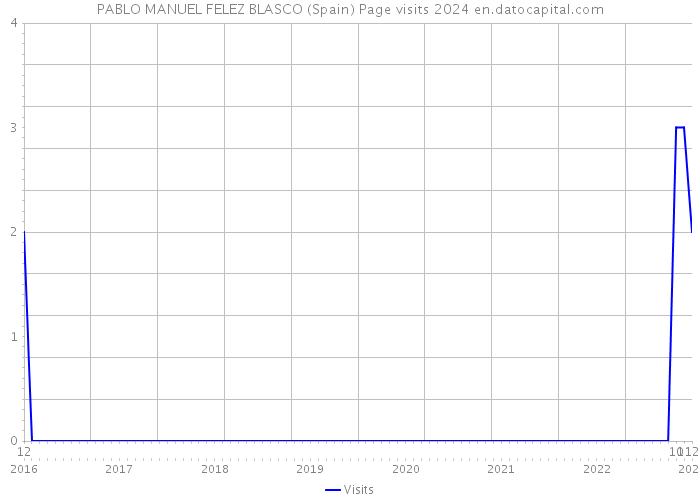 PABLO MANUEL FELEZ BLASCO (Spain) Page visits 2024 