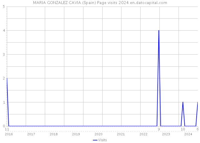 MARIA GONZALEZ CAVIA (Spain) Page visits 2024 