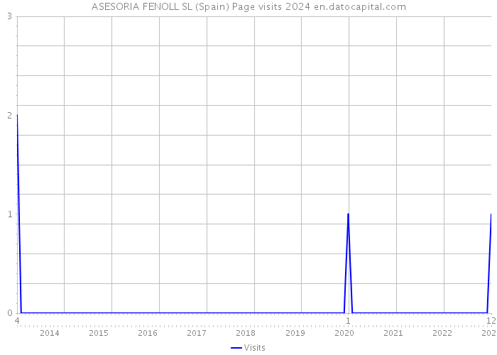 ASESORIA FENOLL SL (Spain) Page visits 2024 