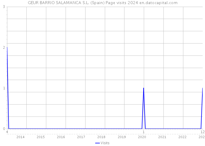 GEUR BARRIO SALAMANCA S.L. (Spain) Page visits 2024 