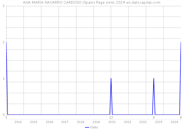 ANA MARIA NAVARRO CARDOSO (Spain) Page visits 2024 
