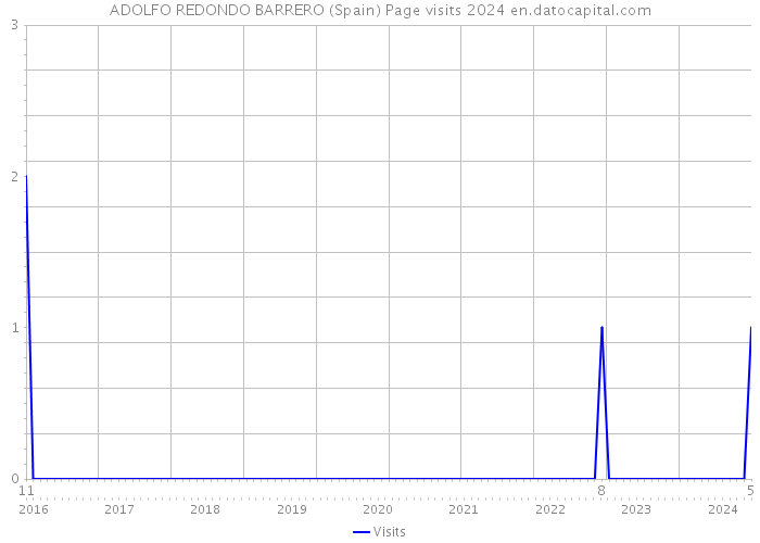 ADOLFO REDONDO BARRERO (Spain) Page visits 2024 