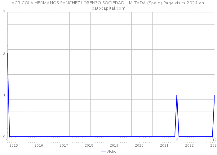 AGRICOLA HERMANOS SANCHEZ LORENZO SOCIEDAD LIMITADA (Spain) Page visits 2024 