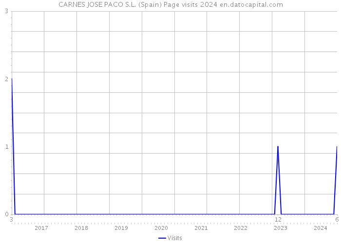 CARNES JOSE PACO S.L. (Spain) Page visits 2024 