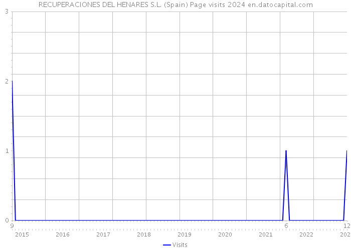 RECUPERACIONES DEL HENARES S.L. (Spain) Page visits 2024 