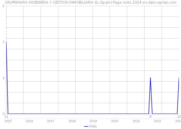 GRUPMHARA INGENIERIA Y GESTION INMOBILIARIA SL (Spain) Page visits 2024 