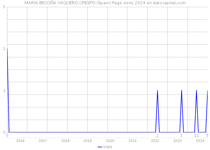 MARIA BEGOÑA VAQUERO CRESPO (Spain) Page visits 2024 