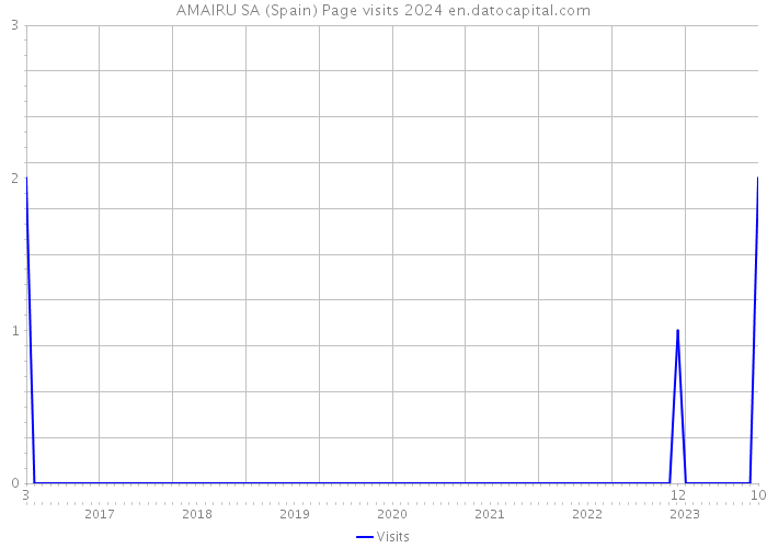 AMAIRU SA (Spain) Page visits 2024 
