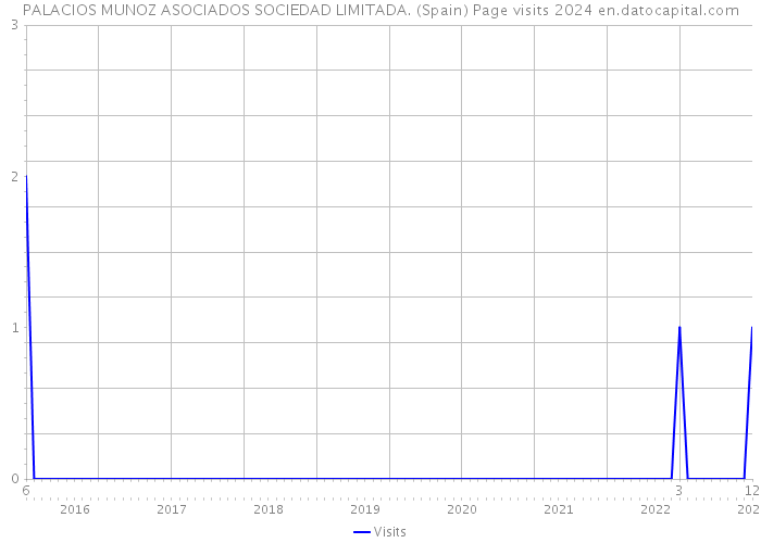 PALACIOS MUNOZ ASOCIADOS SOCIEDAD LIMITADA. (Spain) Page visits 2024 