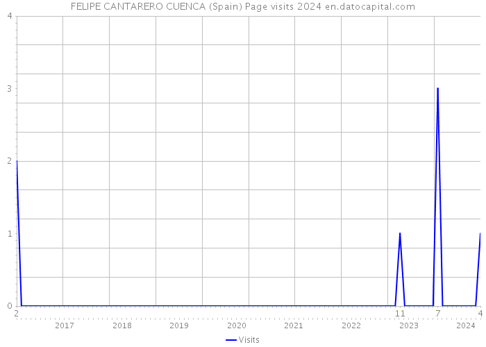 FELIPE CANTARERO CUENCA (Spain) Page visits 2024 