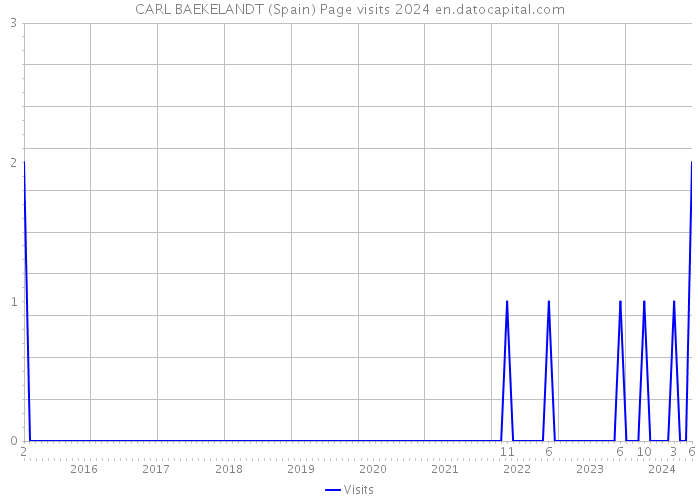 CARL BAEKELANDT (Spain) Page visits 2024 