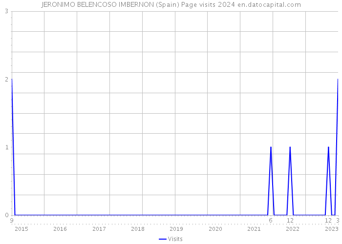 JERONIMO BELENCOSO IMBERNON (Spain) Page visits 2024 