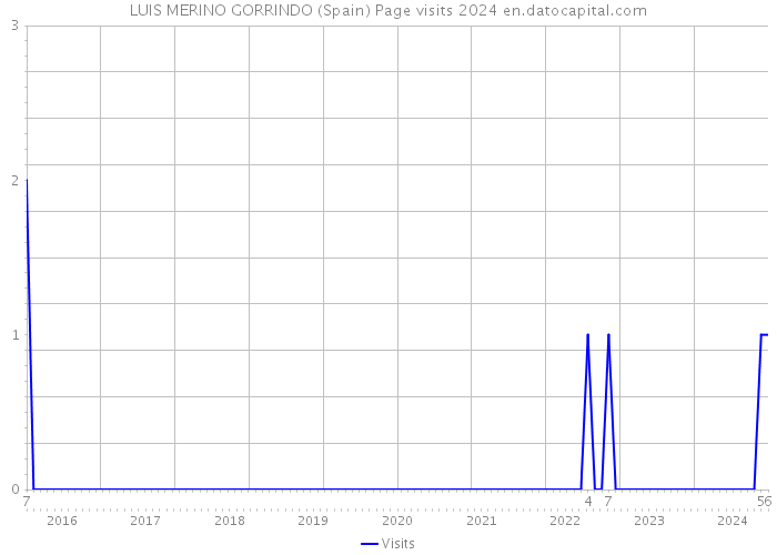 LUIS MERINO GORRINDO (Spain) Page visits 2024 
