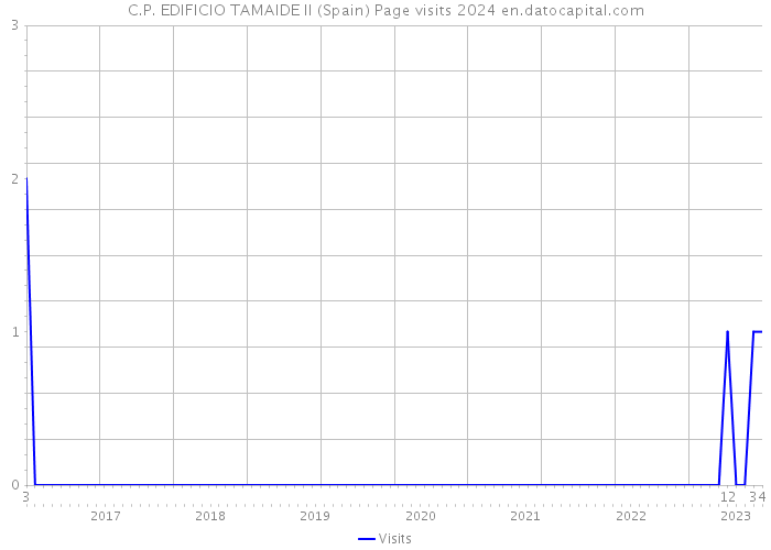 C.P. EDIFICIO TAMAIDE II (Spain) Page visits 2024 